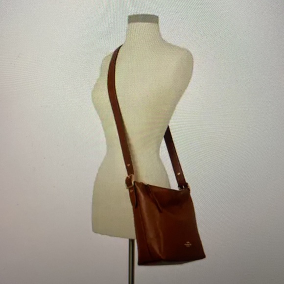 HP🎉 COACH Val Duffle, Shoulder or Crossbody, Redwood Brown, Pebble Leather, NWT - Picture 10 of 15